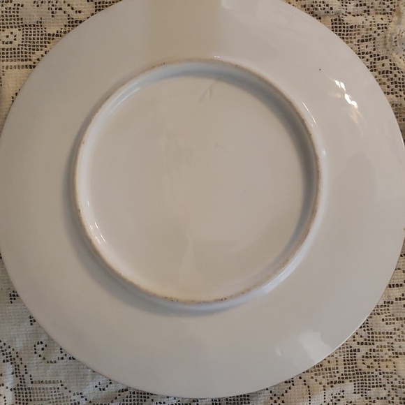 VNTG Porcelain lemon Serving Plate with Hand Painted flowers - Picture 4 of 5